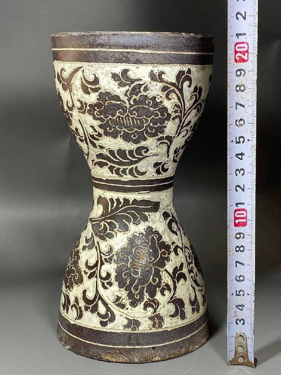 Amazon.co.jp: 羽彰古美術A1489宋時代 磁州窯 磁鼓古陶磁器古置物古賞